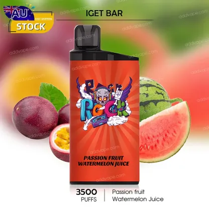 Passion fruit Watermelon Juice -- IGET BAR - 3500Puffs-CHATVAPER