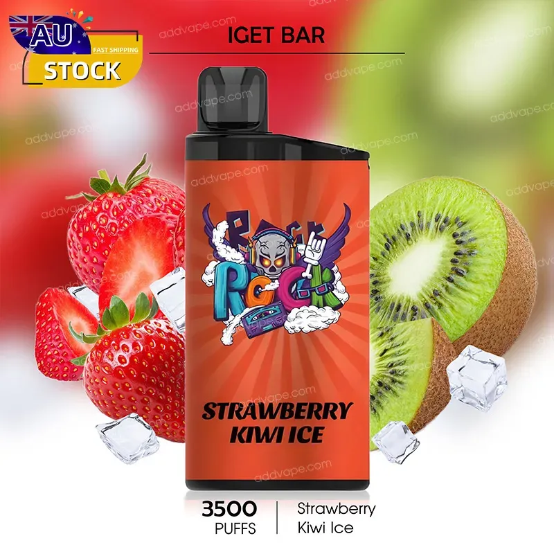 Strawberry Kiwi Ice -- IGET BAR - 3500Puffs-CHATVAPER
