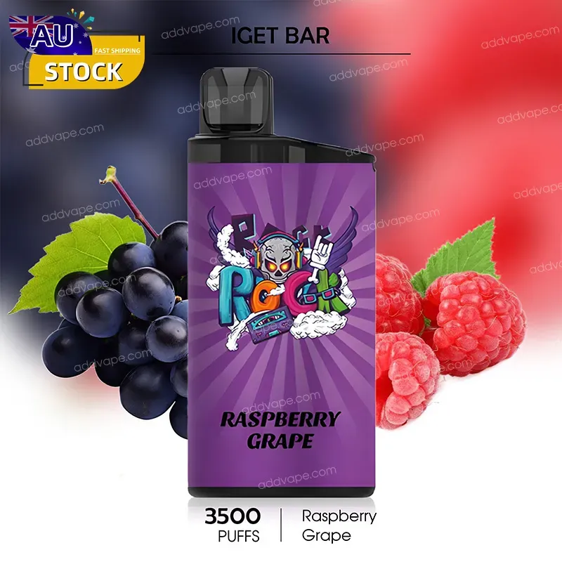 Raspberry Grape -- IGET BAR - 3500Puffs-CHATVAPER