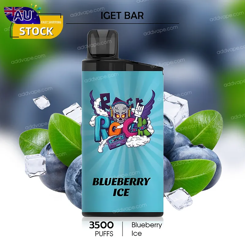 Blueberry Ice -- IGET BAR - 3500Puffs-CHATVAPER