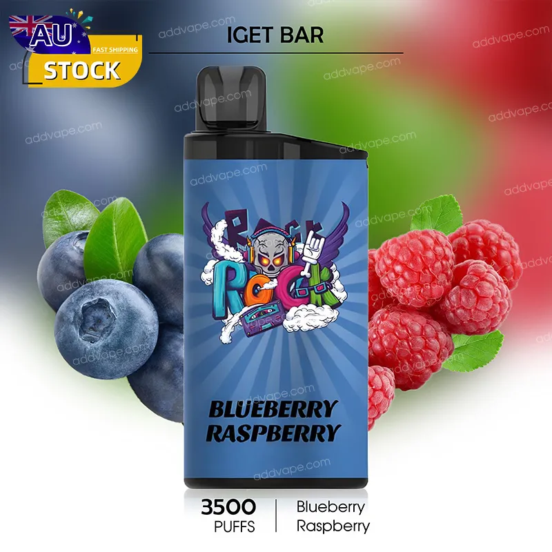Blueberry Raspberry -- IGET BAR - 3500Puffs-CHATVAPER