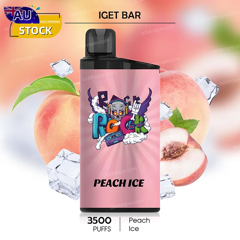 Peach Ice -- IGET BAR - 3500Puffs-CHATVAPER