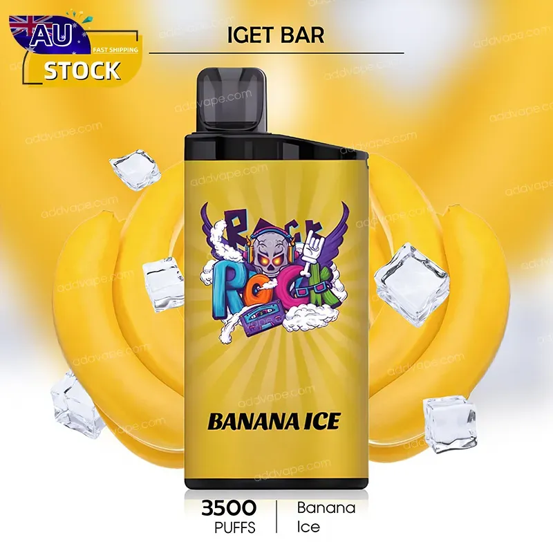 Banana Ice -- IGET BAR - 3500Puffs-CHATVAPER