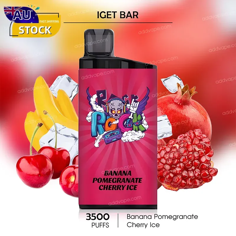 Banana Pomegranate Cherry Ice -- IGET BAR - 3500Puffs-CHATVAPER