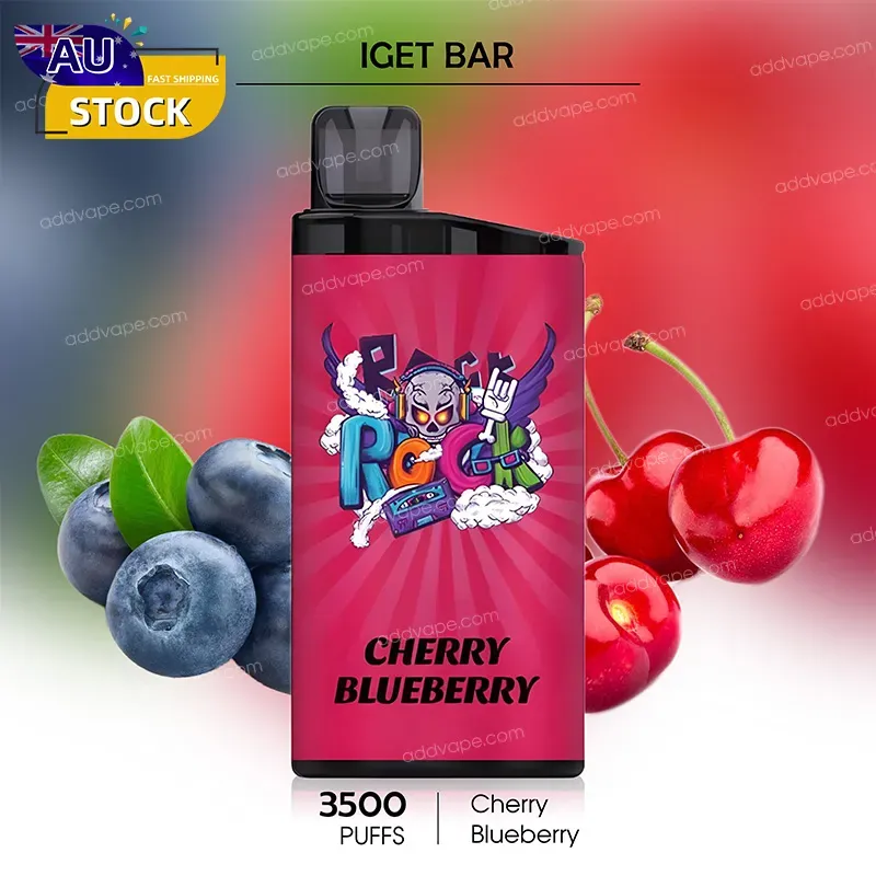 Cherry Blueberry -- IGET BAR - 3500Puffs-CHATVAPER