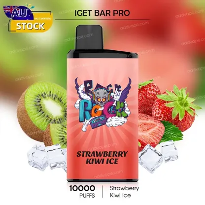 Strawberry Kiwi Ice - IGET Bar Pro - 10000 Puffs-CHATVAPER