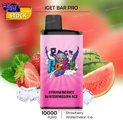 Strawberry Watermelon Ice - IGET Bar Pro - 10000 Puffs-CHATVAPER