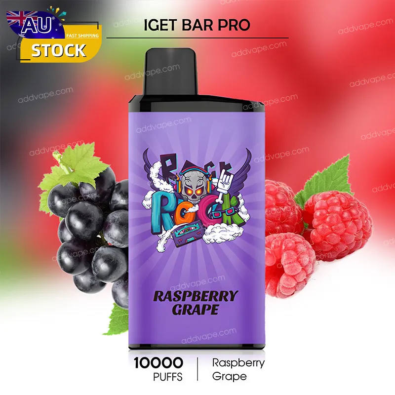 Raspberry Grape - IGET Bar Pro - 10000 Puffs-CHATVAPER