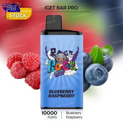 Blueberry Raspberry - IGET Bar Pro - 10000 Puffs-CHATVAPER