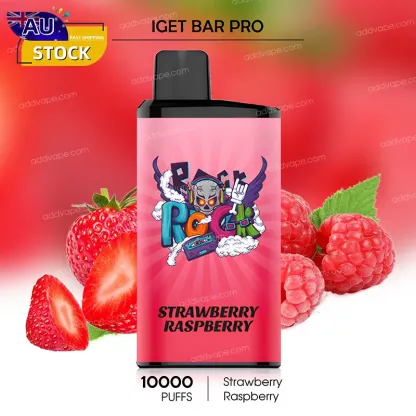 Strawberry Raspberry - IGET Bar Pro - 10000 Puffs-CHATVAPER