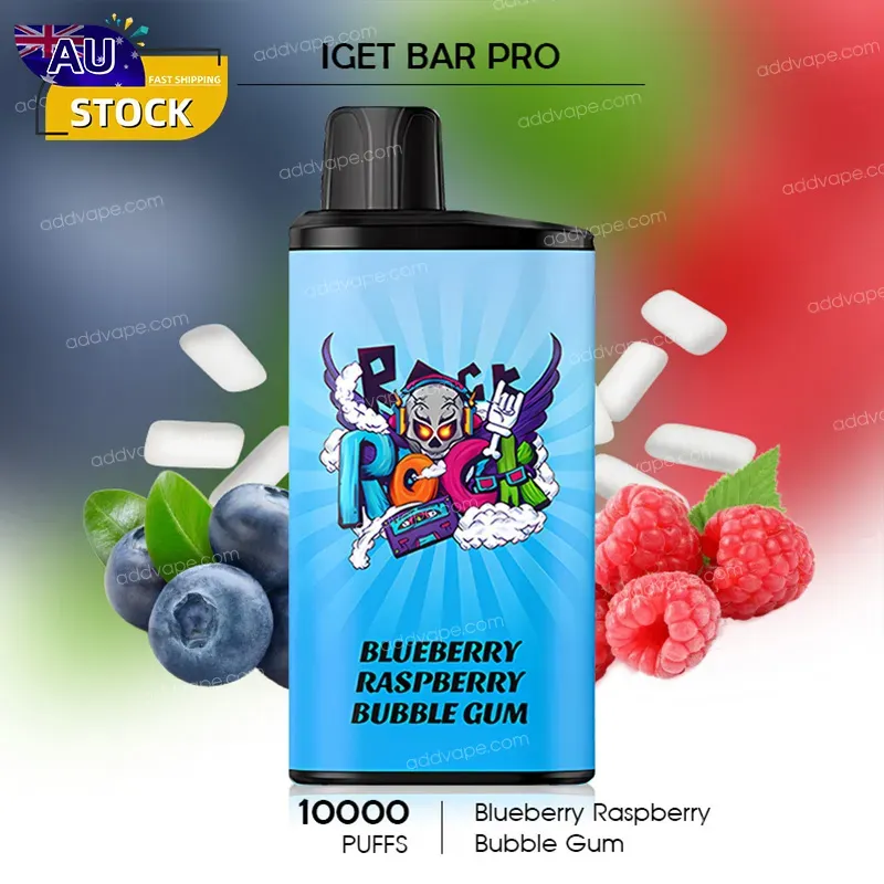Blueberry Raspberry Bubble Gum - IGET Bar Pro - 10000 Puffs