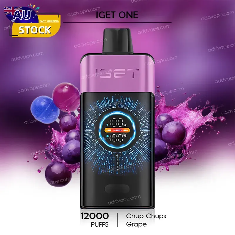 Chupa Chups Grape - IGET ONE - 12000 Puffs-CHATVAPER