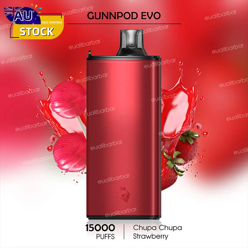 CHUPA CHUPA STRAWBERRY -GUNNPOD EVO-15000Puffs-CHATVAPER