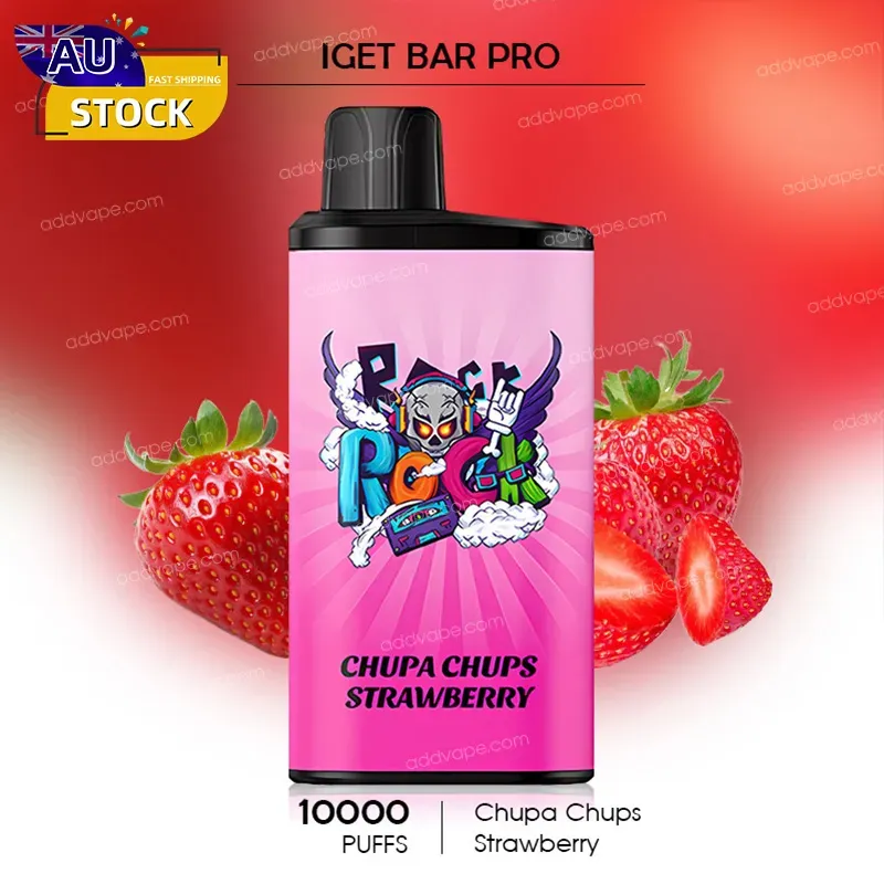Chupa Chups Strawberry - IGET Bar Pro - 10000 Puffs