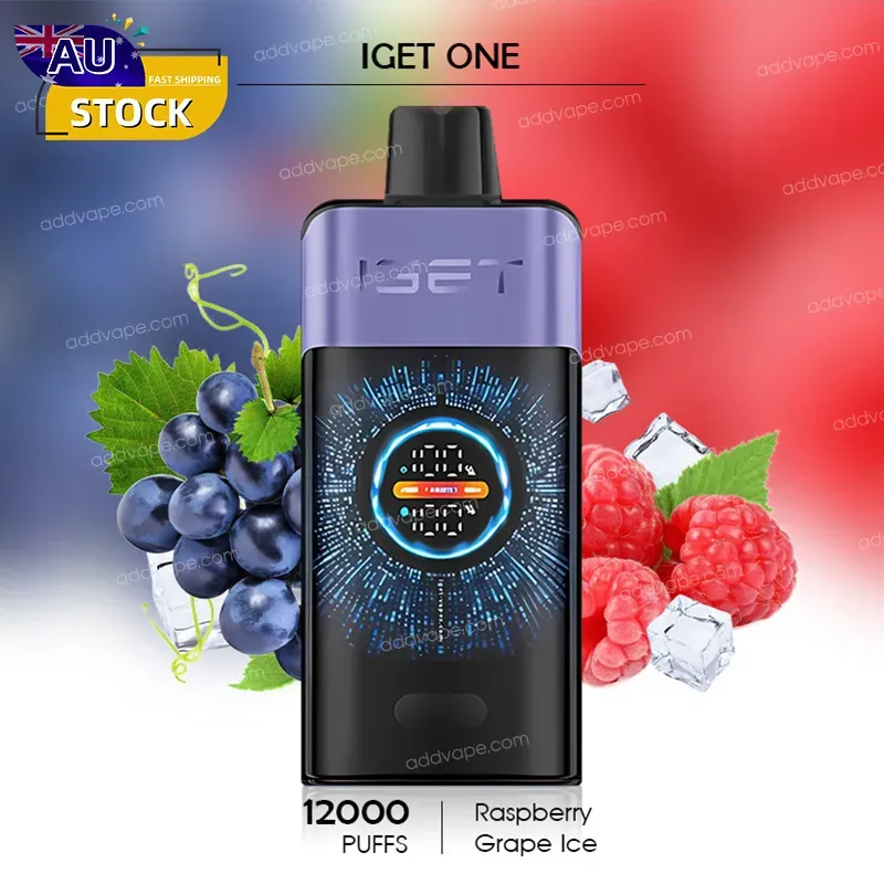 Raspberry Grape Ice - IGET ONE - 12000 Puffs-CHATVAPER
