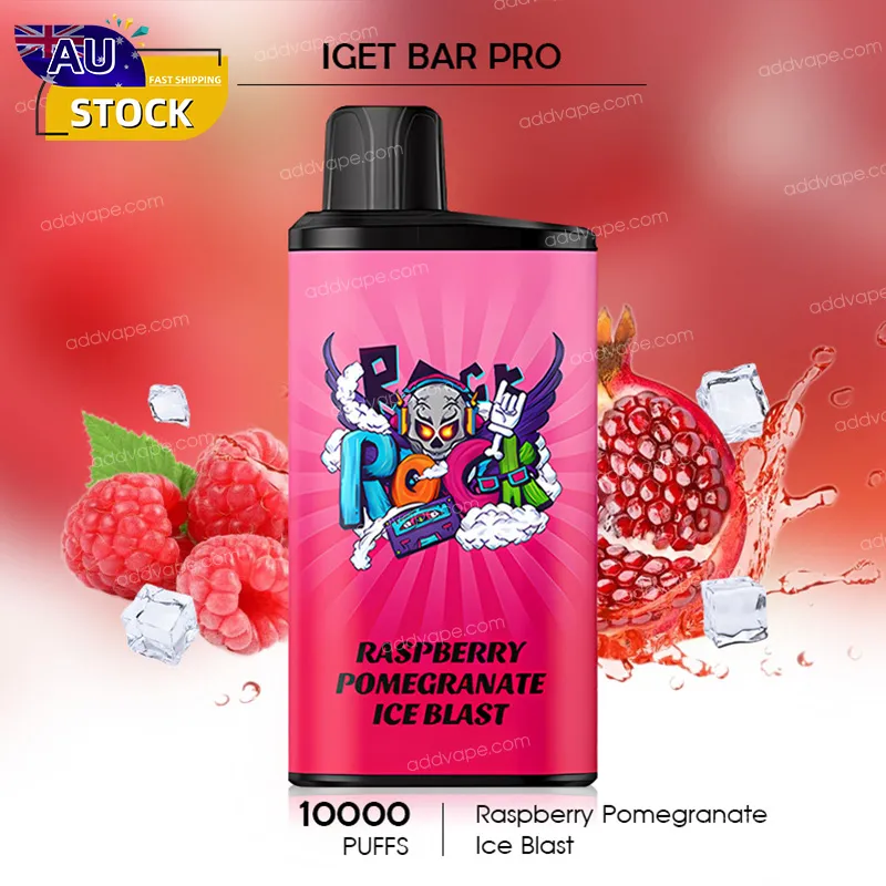 Raspberry Pomegranate Ice Blast - IGET Bar Pro - 10000 Puffs