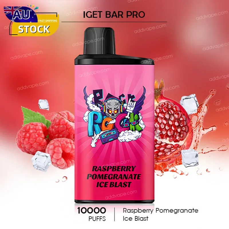 Raspberry Pomegranate Ice Blast - IGET Bar Pro - 10000 Puffs