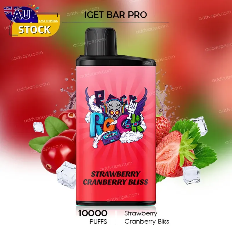 Strawberry  Cranberry Bliss - IGET Bar Pro - 10000 Puffs
