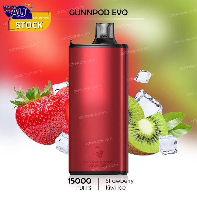 Strawberry Kiwi Ice-GUNNPOD EVO-15000Puffs-CHATVAPER