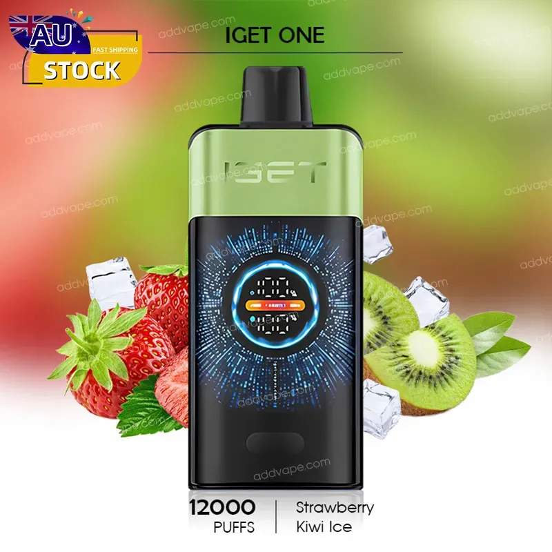 Strawberry Kiwi Ice - IGET ONE - 12000 Puffs-CHATVAPER