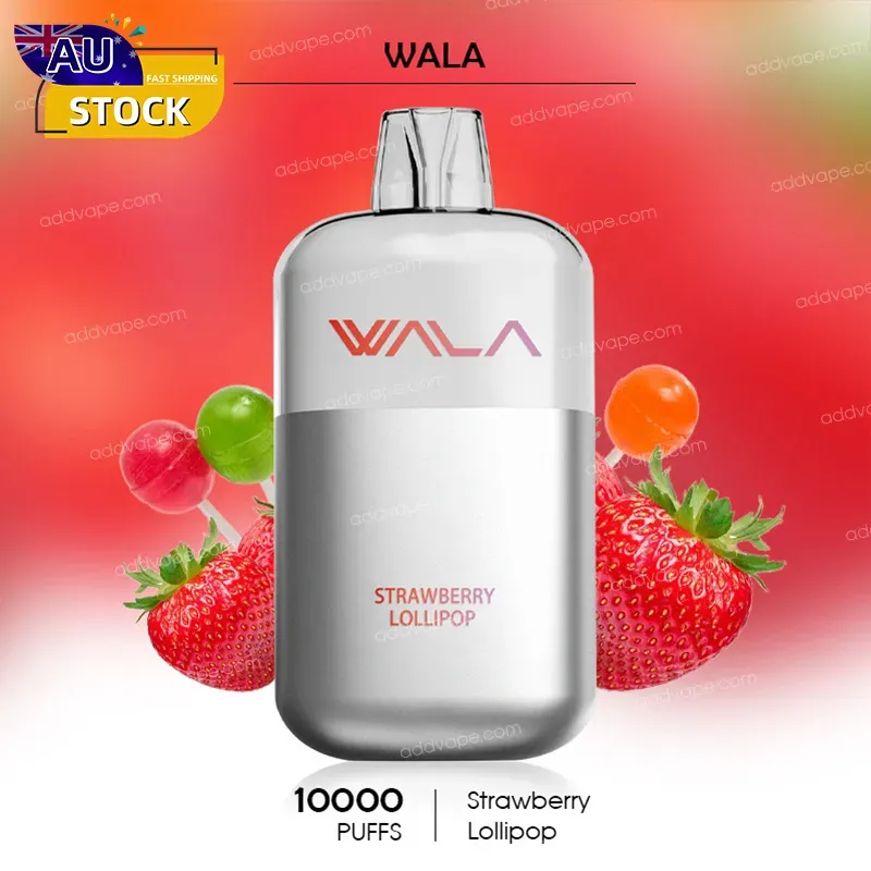 Strawberry Lollipop - WALA POP - 10000 Puffs