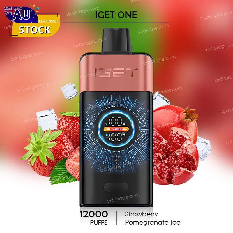 Strawberry Pomegranate Ice - IGET ONE - 12000 Puffs-CHATVAPER