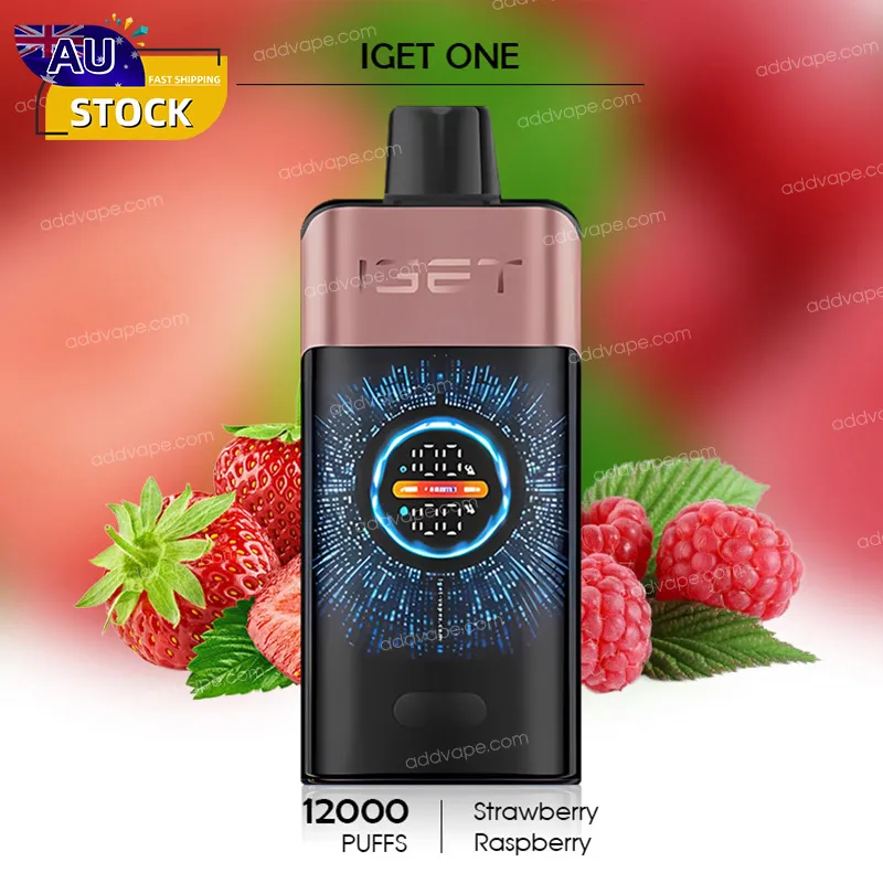Strawberry Raspberry - IGET ONE - 12000 Puffs-CHATVAPER