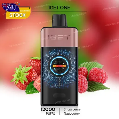 Strawberry Raspberry - IGET ONE - 12000 Puffs-CHATVAPER