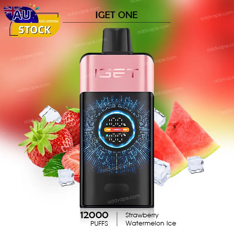 Strawberry Watermelon Ice - IGET ONE - 12000 Puffs-CHATVAPER