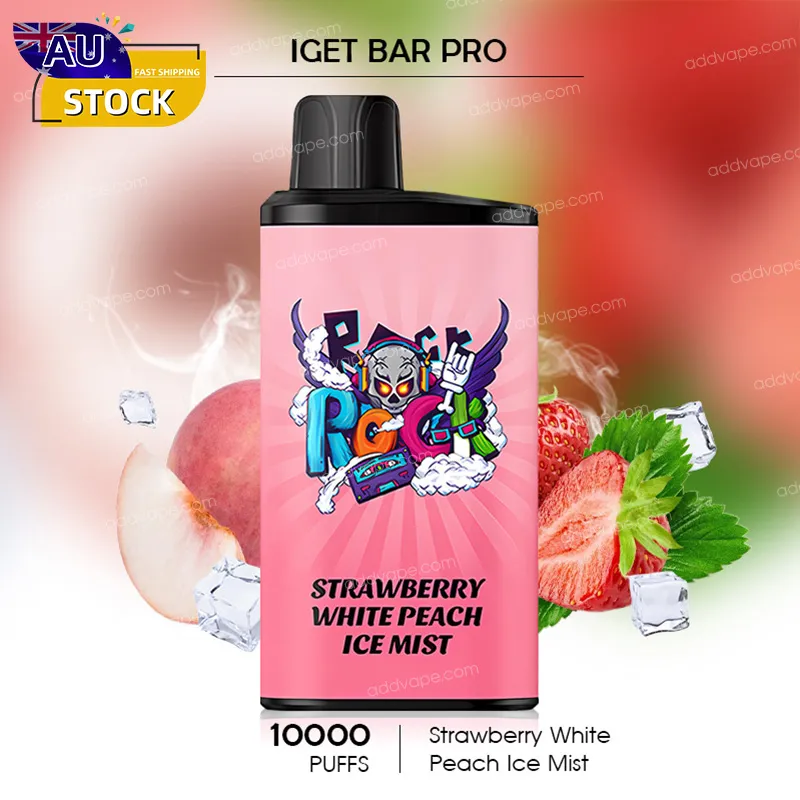 Strawberry White Peach Ice Mist - IGET Bar Pro - 10000 Puffs