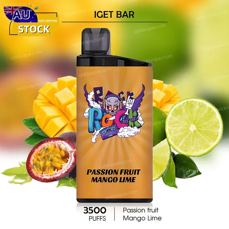 Passion Fruit Mango Lime -- IGET BAR - 3500Puffs-CHATVAPER