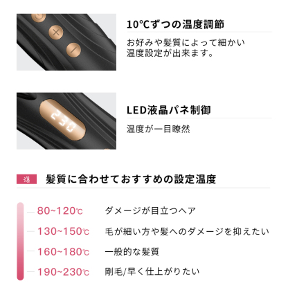 D010ヘアアイロン ブラシ