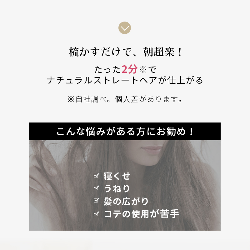 D010ヘアアイロン ブラシ