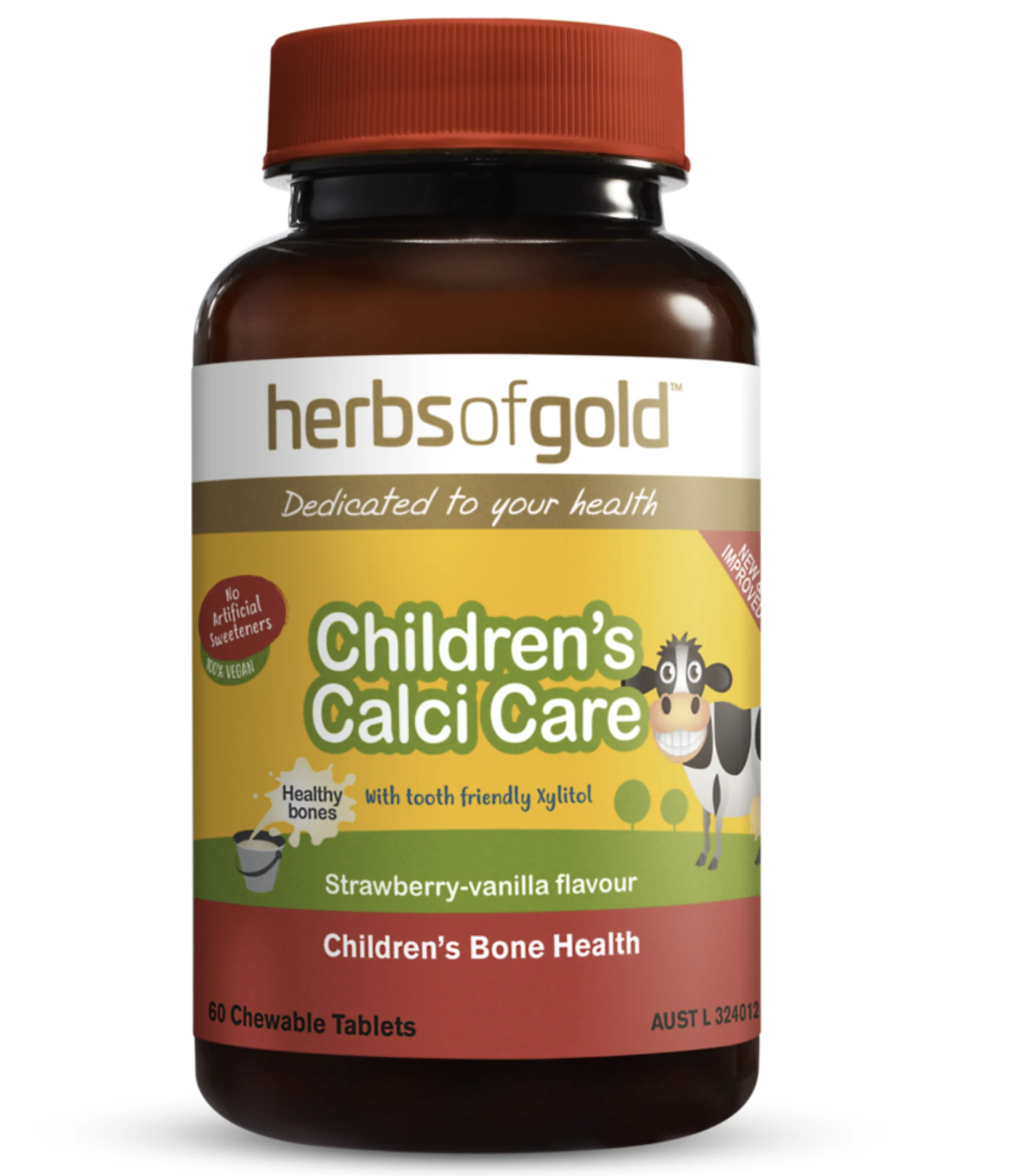 Herbs Of Gold-兒童鈣片Children’s Calci Care(草莓香草味) 60 Tabs