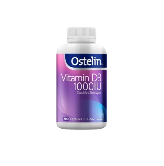 Ostelin-維他命D3 Vitamin D3 1000IU 300 Capsules