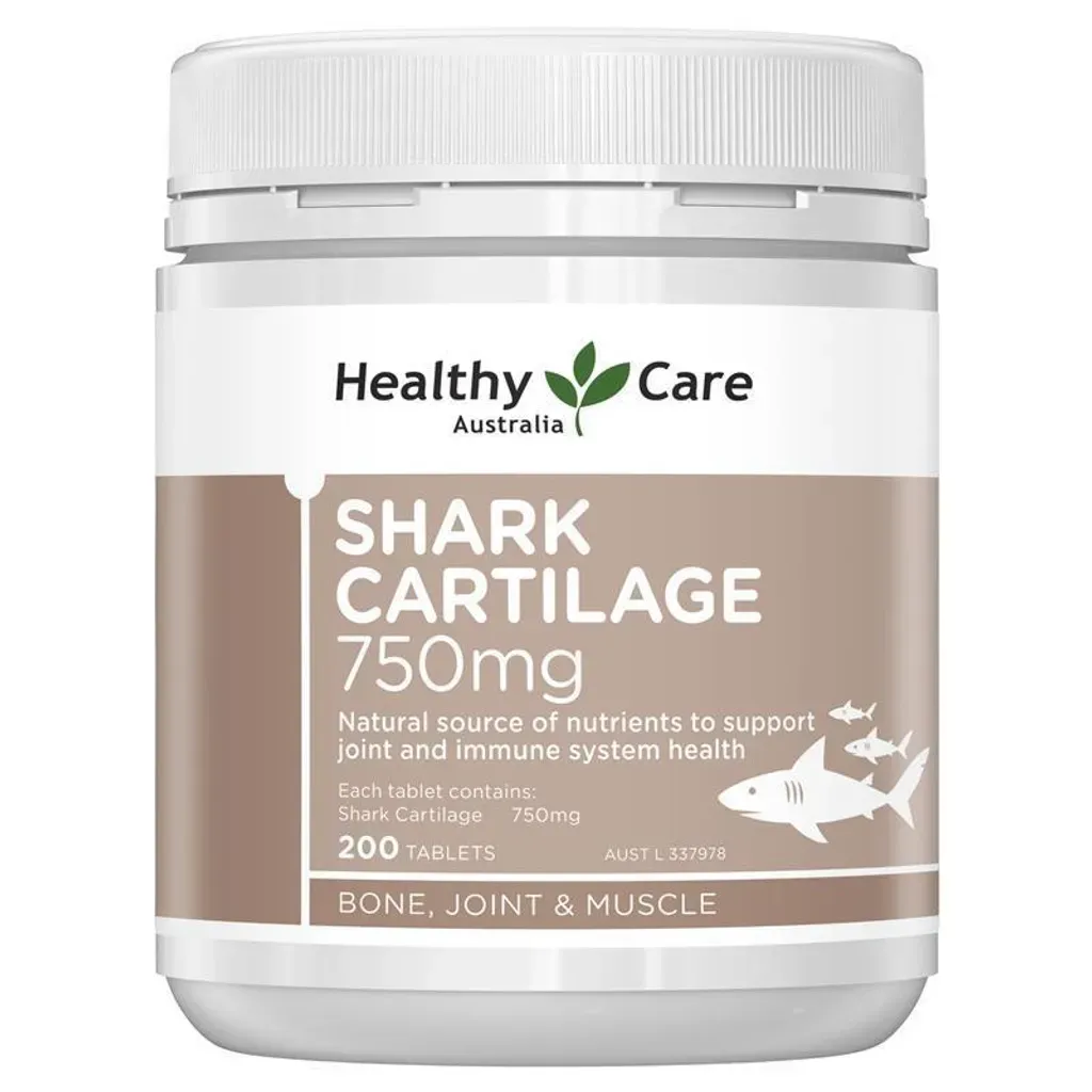 Healthy Care-鯊魚軟骨片 Shark Cartilage 750mg 200 Tablets