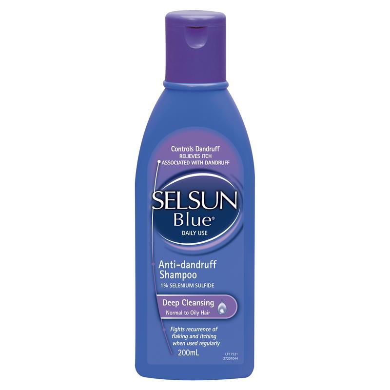 Selsun-控油深層清潔洗髮精 Blue Anti Dandruff Shampoo Deep Cleansing 200mL