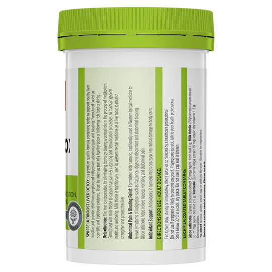 澳洲 護肝排毒片 Swisse Ultiboost Liver Detox 120 Tabs