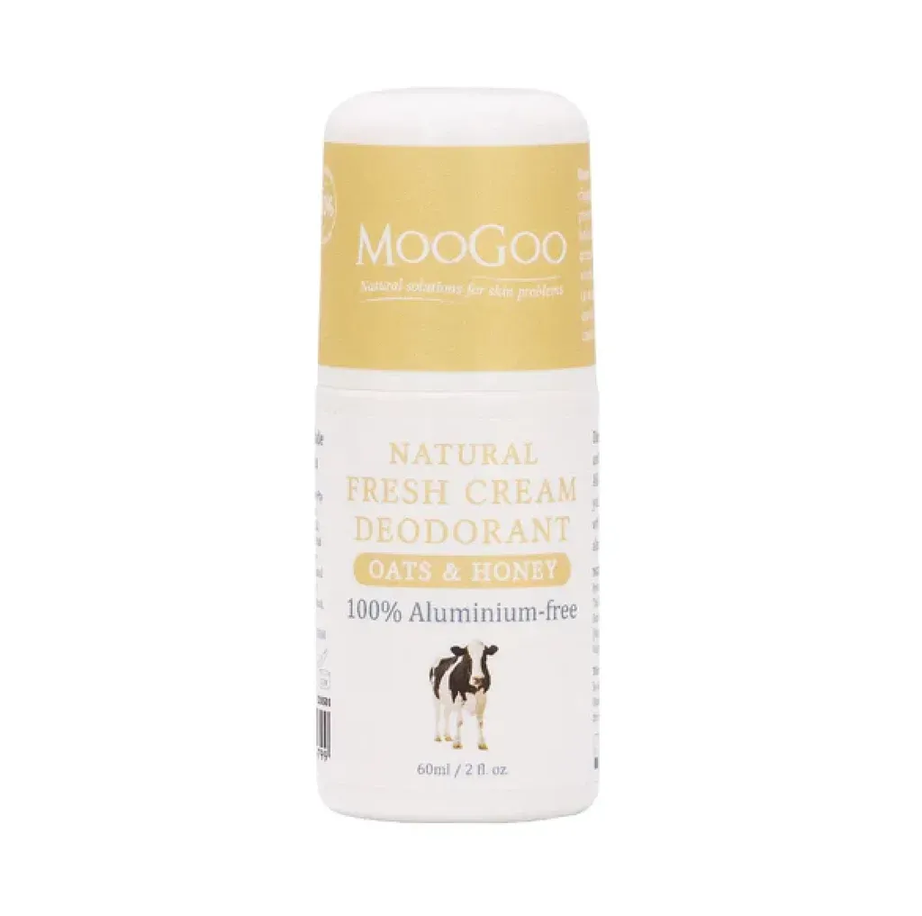 Moogoo-天然草本體香劑(蜂蜜燕麥) Natural Fresh Cream Deodorant 60ml - Oats & Honey
