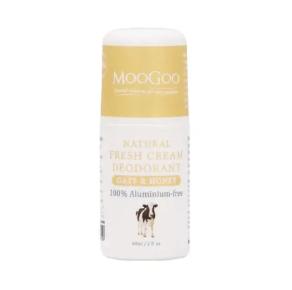 Moogoo-天然草本體香劑(蜂蜜燕麥) Natural Fresh Cream Deodorant 60ml - Oats & Honey