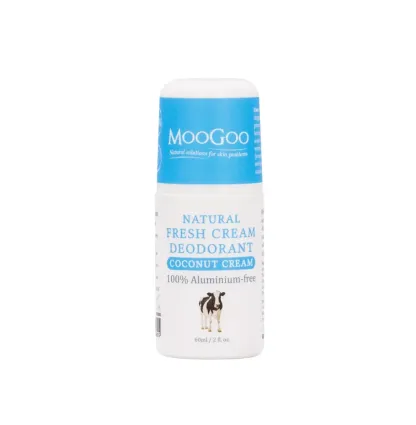 Moogoo-天然草本體香劑(椰子奶油) Natural Fresh Cream Deodorant 60ml - Natural Coconut