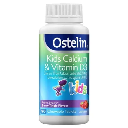 Ostelin-兒童鈣和維生素 D3 咀嚼片 Kids Calcium & Vitamin D3 90 Tabs