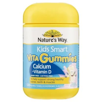 Natures Way-兒童智能 維生素軟糖 鈣 + 維生素 D Kids Smart Vita Gummies Calcium 60 For Children