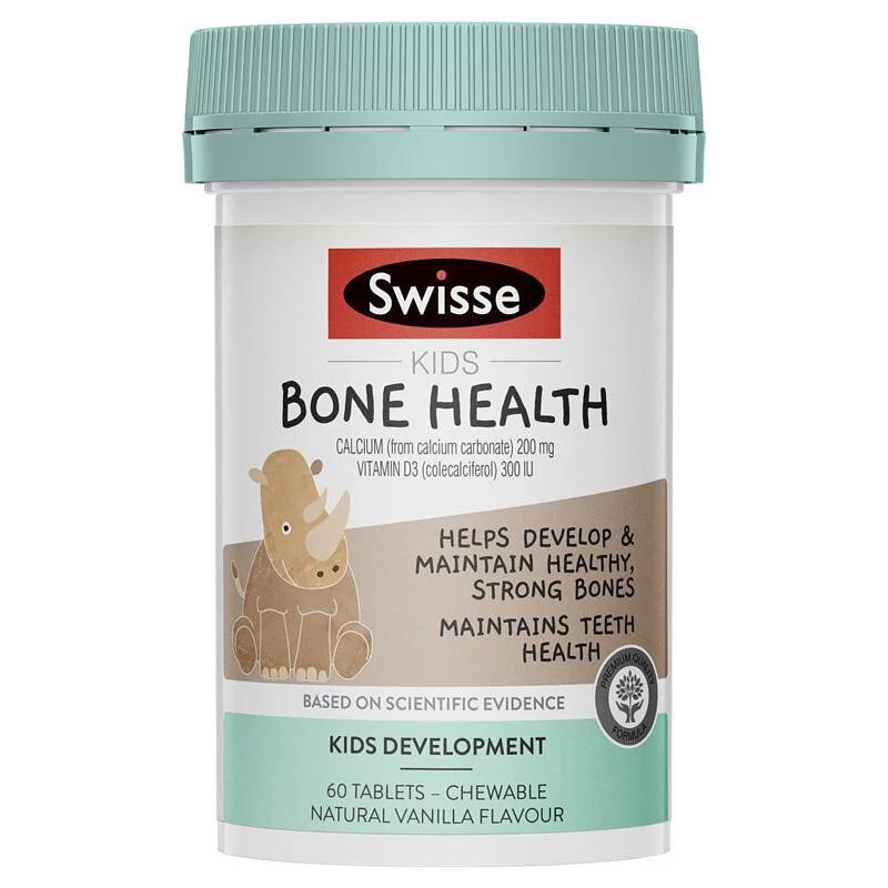Swisse-兒童骨骼保健 (鈣+維生素D3咀嚼片) Kids Bone Health 60 Caps