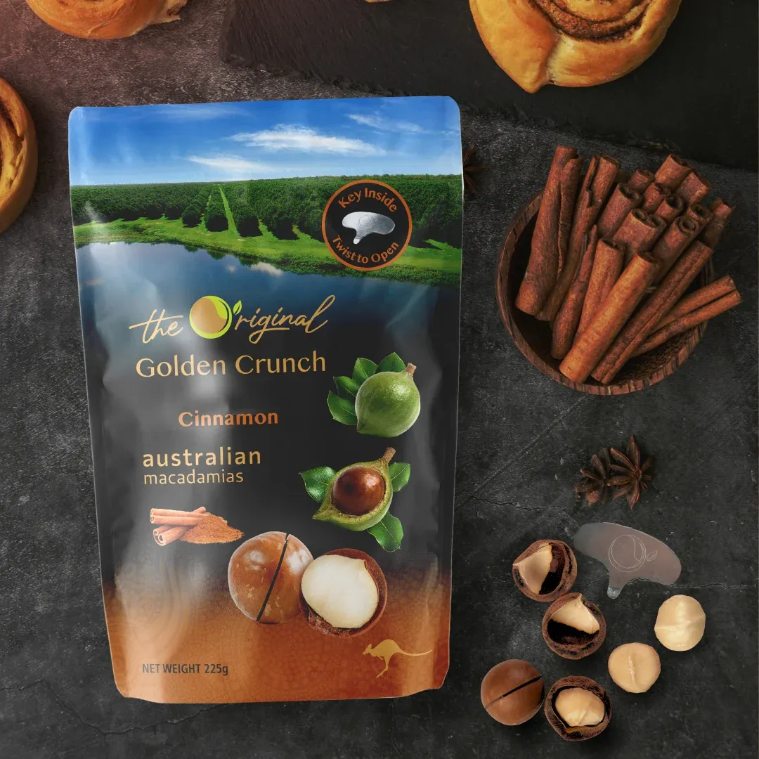 頂級澳洲夏威夷豆 帶殼肉桂味 Freedom Fresh Australia Cinnamon Nut 225g