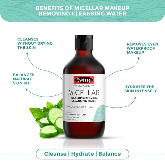 澳洲 小黃瓜精萃卸妝水 Swisse Skincare Micellar Makeup Removing Cleansing Water