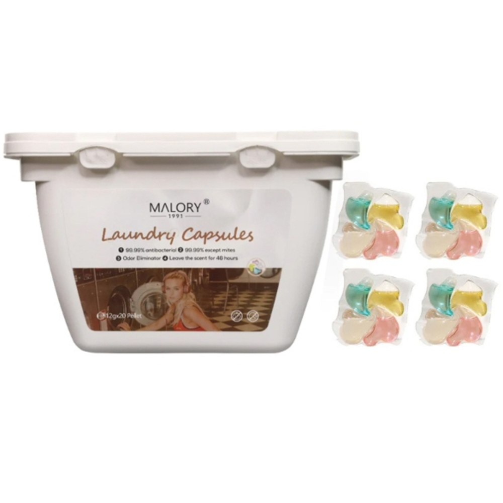 Malory-馬卡龍4合1香氛精油洗衣球 4 in 1 Macaroon Laundry Gel 20 PCS