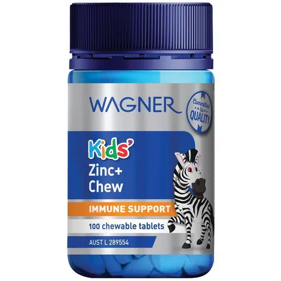 Wagner-兒童鋅咀嚼片 Kids Zinc Plus Chewable 100 Tablets