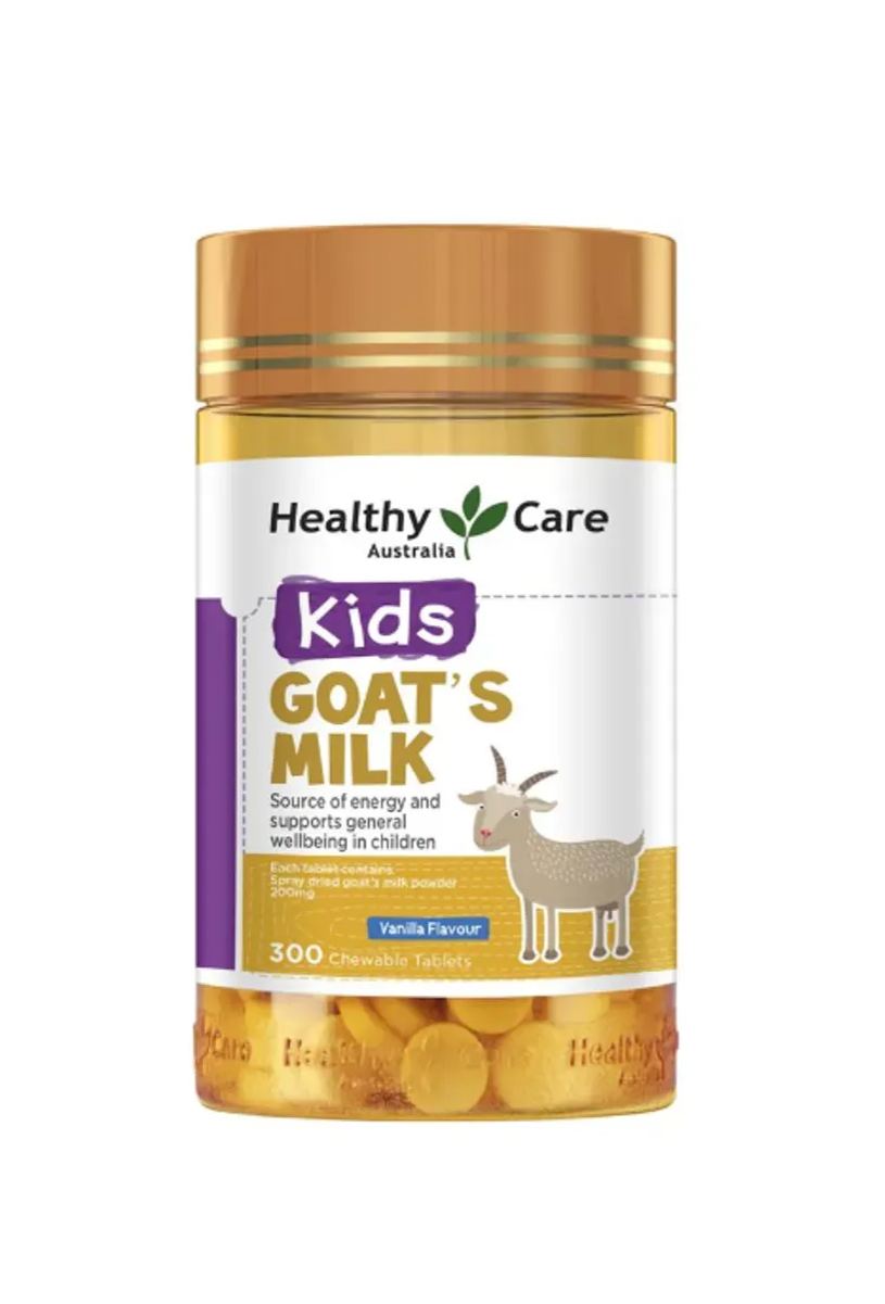 Healthy Care-兒童香草味羊奶片 Goat Milk Vanilla Flavour Chewable 300 Tablets
