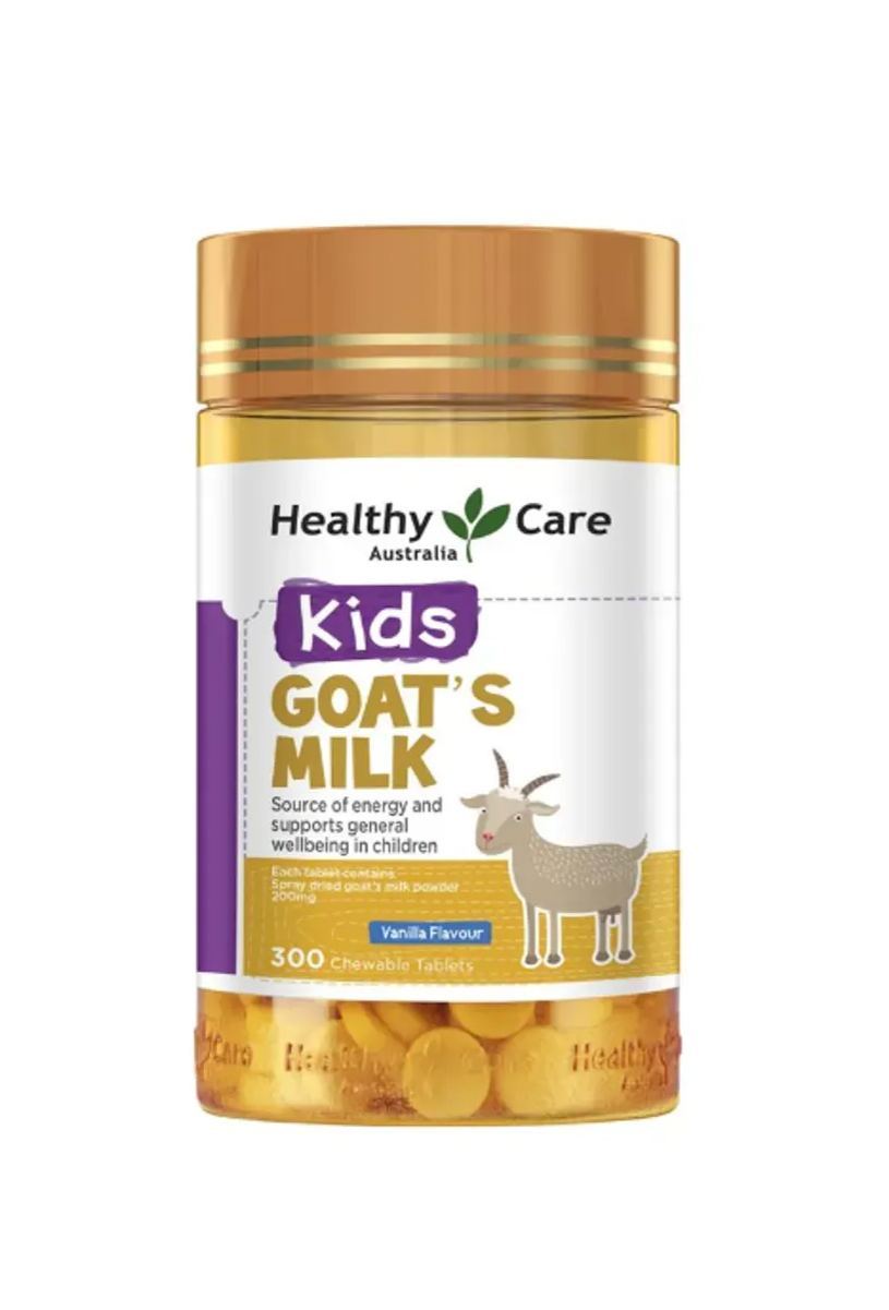 Healthy Care-兒童香草味羊奶片 Goat Milk Vanilla Flavour Chewable 300 Tablets
